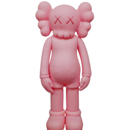 Boneco Kaws Miniatura Colecionável 17cm Rosa