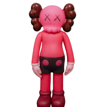 Boneco Kaws Miniatura Colecionável 17cm Pink