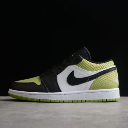 Tênis Nike Air Jordan 1 Low Snakeskin Vivid Green