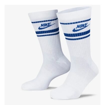 Meia Nike List White/Blue Cano Alto