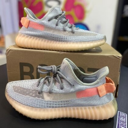 Tênis Yeezy Boost 350 V2 True Form Cinza Laranja Unissex