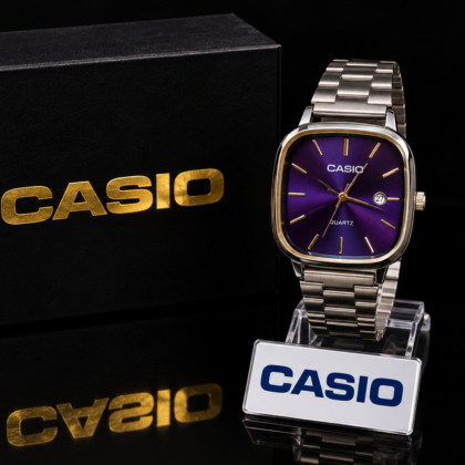 Relógio Casio Europe Prata/Azul Marinho