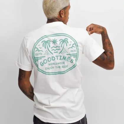 Camiseta Básica Enjoy Good Times Off White