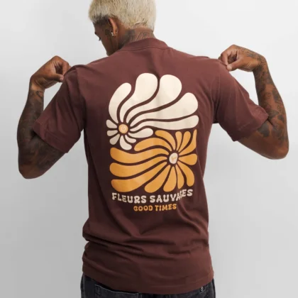 Camiseta Básica Sauvages Good Times Marrom