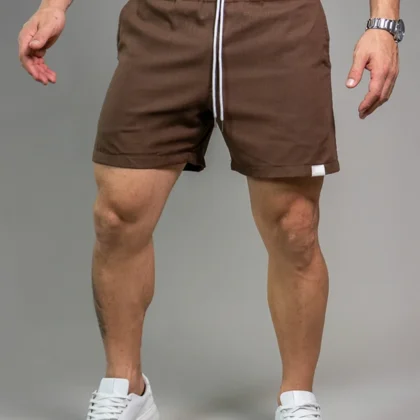 Short linho Brown