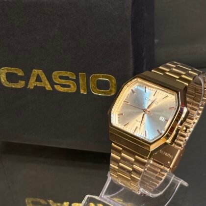 Relogio Casio Vintage A150 Edição Limitada Rosé/Branco