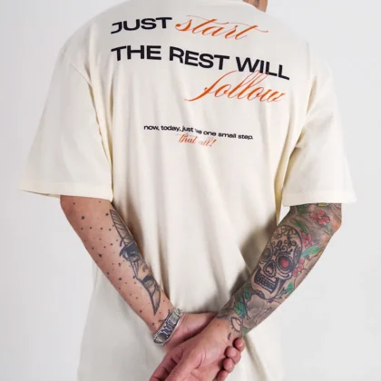 Camiseta All Tribe Oversized Street Follow Off White